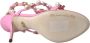 Dolce & Gabbana Roze Leren Versierde Hakken Sandalen Pink Dames - Thumbnail 12