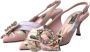 Dolce & Gabbana Roze Lily Crystal Slingback Hakken Pink Dames - Thumbnail 3