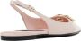 Dolce & Gabbana Gouden Metalen Logo Slingback Ballet Flats Pink Dames - Thumbnail 3