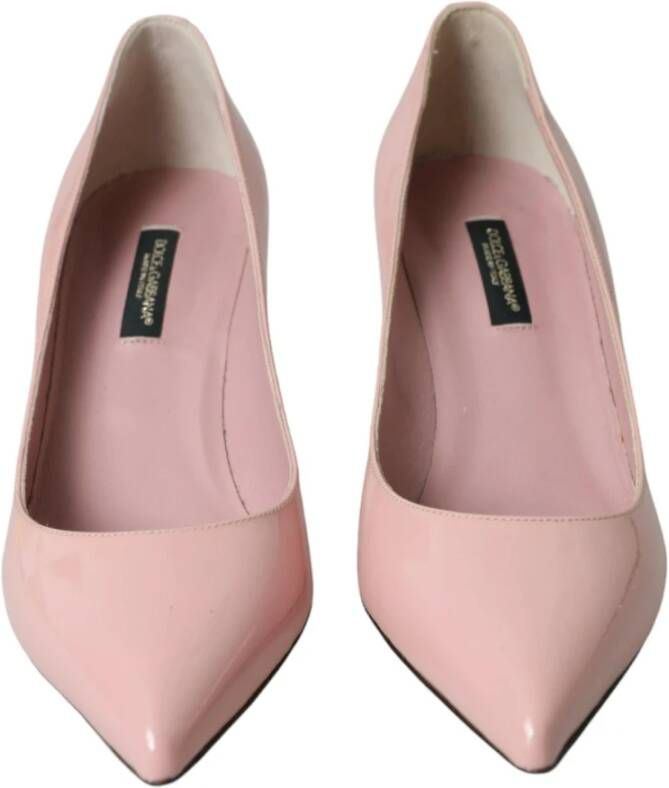 Dolce & Gabbana Roze Patent Leren Hoge Hakken Pumps Pink Dames