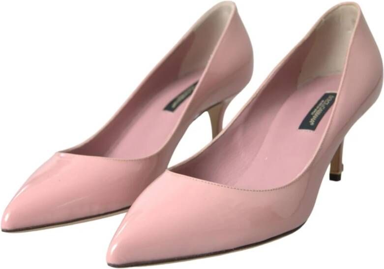 Dolce & Gabbana Roze Patent Leren Hoge Hakken Pumps Pink Dames