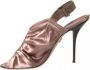 Dolce & Gabbana Roze Satijnen Slingback Hoge Hak Sandalen Pink Dames - Thumbnail 8