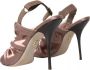 Dolce & Gabbana Roze Satijnen Slingback Hoge Hak Sandalen Pink Dames - Thumbnail 11