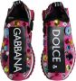 Dolce & Gabbana Roze Sorrento Crystals Lage Sneakers Pink Dames - Thumbnail 9