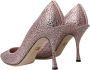 Dolce & Gabbana Roze Strass Kristal Hakken Pumps Pink Dames - Thumbnail 4