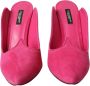 Dolce & Gabbana Fuchsia Suède Hakken Sandalen Pink Dames - Thumbnail 10