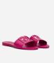 Dolce&Gabbana Sandalen Rubber Beachwear Slides with DG Logo Sandal in roze - Thumbnail 3