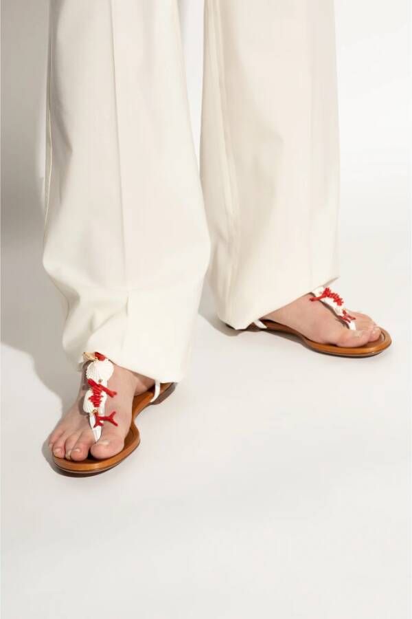 Dolce & Gabbana Sandalen met applicaties White Dames