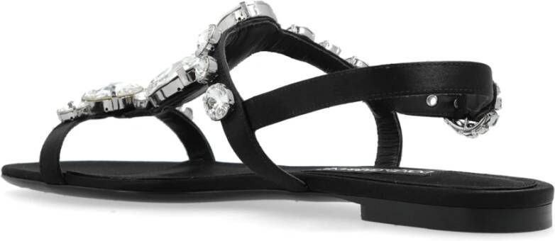 Dolce & Gabbana Sandalen met decoratieve afwerking Black Dames