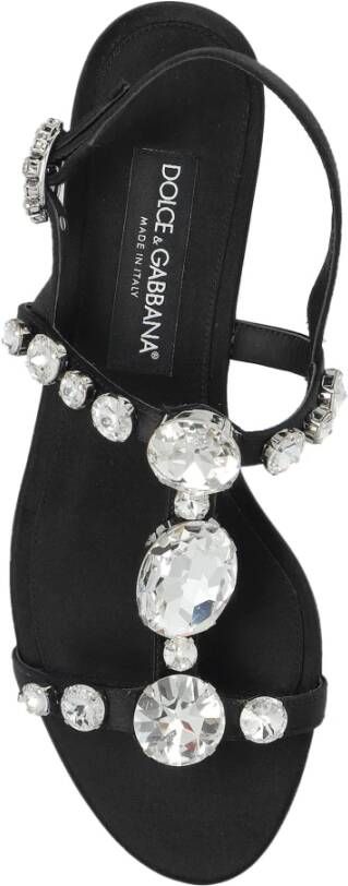 Dolce & Gabbana Sandalen met decoratieve afwerking Black Dames