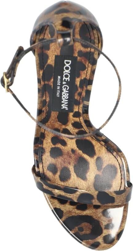 Dolce & Gabbana Sandalen met dierenmotief Multicolor Dames