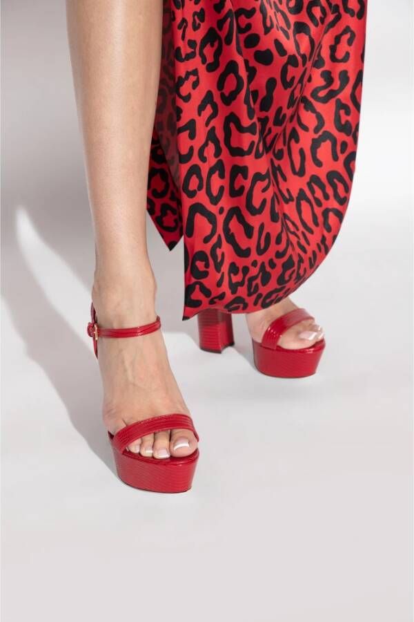 Dolce & Gabbana Sandalen met hak Rood Dames