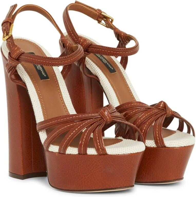 Dolce & Gabbana Sandals Brown Dames