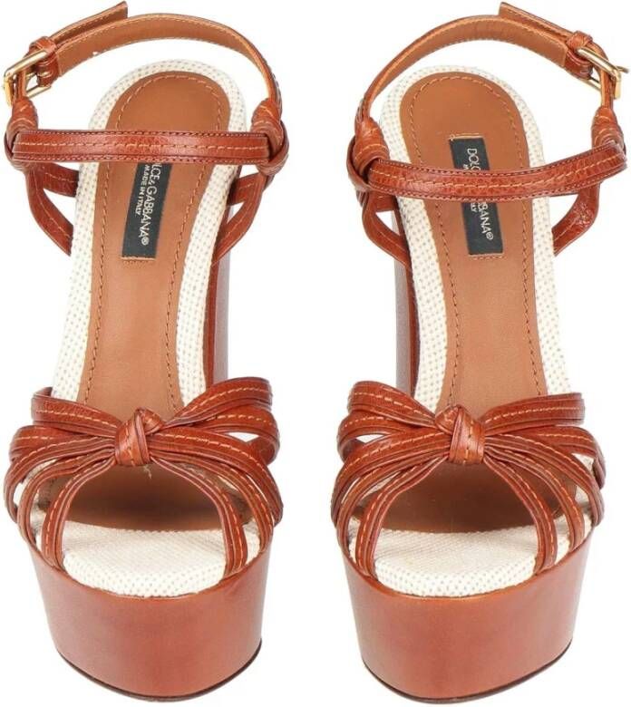 Dolce & Gabbana Sandals Brown Dames