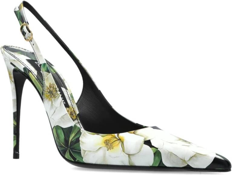 Dolce & Gabbana Schoenen met bloemenmotief en hak Multicolor Dames