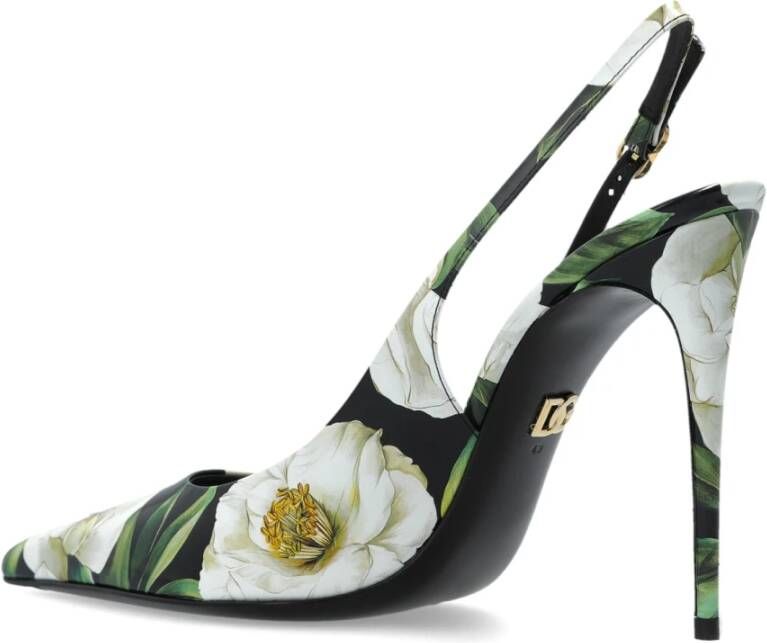 Dolce & Gabbana Schoenen met bloemenmotief en hak Multicolor Dames