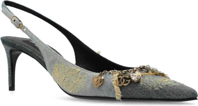 Dolce & Gabbana Schoenen met hakken en applicaties Blue Dames