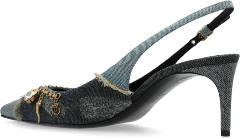 Dolce & Gabbana Schoenen met hakken en applicaties Blue Dames