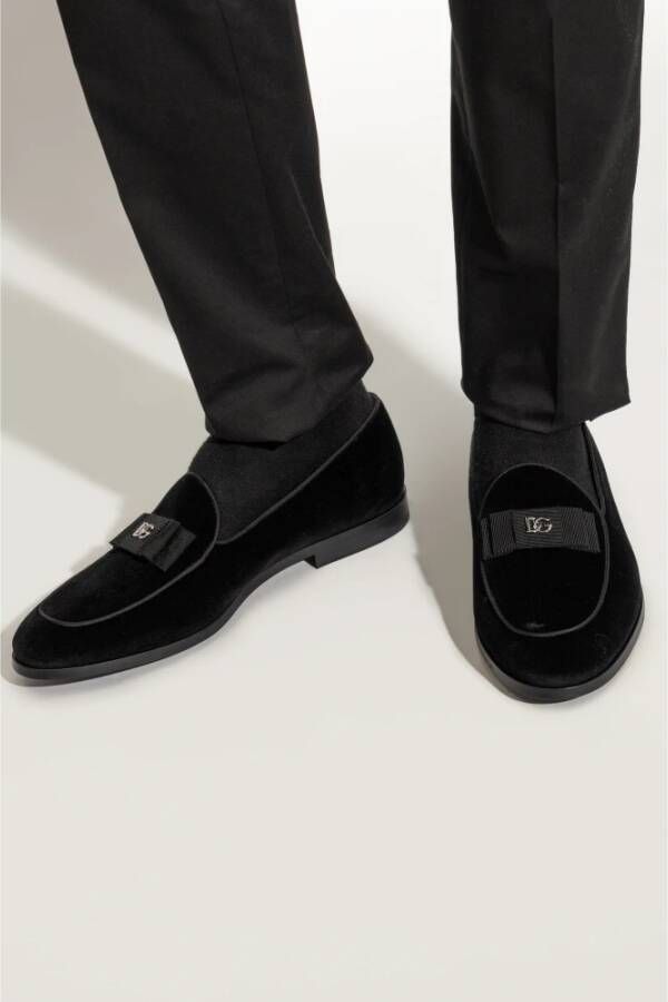 Dolce & Gabbana Schoenen met logo Black Heren