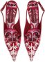 Dolce & Gabbana Slingback met hak in Maiolica Print Multicolor Dames - Thumbnail 10