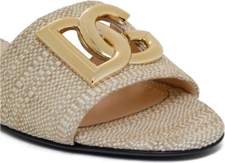 Dolce & Gabbana Sliders Beige Dames