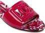 Dolce & Gabbana Platte sandalen van fuchsia roze en wit leer Pink Dames - Thumbnail 4