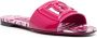 Dolce & Gabbana Platte sandalen van fuchsia roze en wit leer Pink Dames - Thumbnail 11