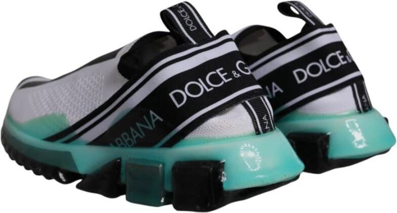 Dolce & Gabbana Slip On Sneakers met Logo Print Multicolor Heren