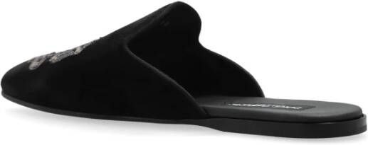 Dolce & Gabbana Slippers met logo Black Heren