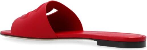 Dolce & Gabbana Slippers met logo Red Dames