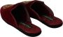 Dolce & Gabbana Luxe Fluweel Slides met Geborduurd Heilig Hart Red Dames - Thumbnail 5