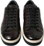 Dolce & Gabbana Bruine Croc Leren Casual Sneakers Brown Dames - Thumbnail 2