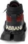 Dolce & Gabbana Bourgondisch Leren High Top Sneakers Multicolor Dames - Thumbnail 11