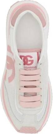 Dolce & Gabbana Sneakers met suède panelen en logodetails White Dames