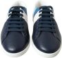 Dolce & Gabbana Leren Lage Sneakers Met Blauwe Details - Thumbnail 3
