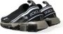Dolce & Gabbana Black White Sorrento Sport Stretch Sneakers Zwart Heren - Thumbnail 8