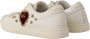 Dolce & Gabbana Leren Sneakers met Gouden Studs en Rood Fluweel Hart Borduurwerk White Dames - Thumbnail 11