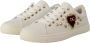 Dolce & Gabbana Leren Sneakers met Gouden Studs en Rood Fluweel Hart Borduurwerk White Dames - Thumbnail 48