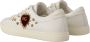 Dolce & Gabbana Leren Sneakers met Gouden Studs en Rood Fluweel Hart Borduurwerk White Dames - Thumbnail 49