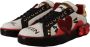 Dolce & Gabbana Kristalversierde Bloemenleren Sneakers Multicolor Dames - Thumbnail 2