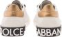 Dolce & Gabbana Witte Zwarte en Goudkleurige Portofino Lage Sneakers White Dames - Thumbnail 4