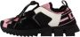 Dolce & Gabbana Zwart Roze Stof Leren Sneakers Black Dames - Thumbnail 5