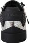 Dolce & Gabbana Zilver en Zwart Leren Lage Sneakers Black Heren - Thumbnail 6