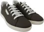 Dolce & Gabbana Witte en Groene Leren Low Top Sneakers Black Heren - Thumbnail 5