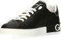 Dolce & Gabbana Portifino klassieke sneakers heren leer leer rubber 39.5 Zwart - Thumbnail 12