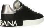 Dolce & Gabbana Portifino klassieke sneakers heren leer leer rubber 39.5 Zwart - Thumbnail 13