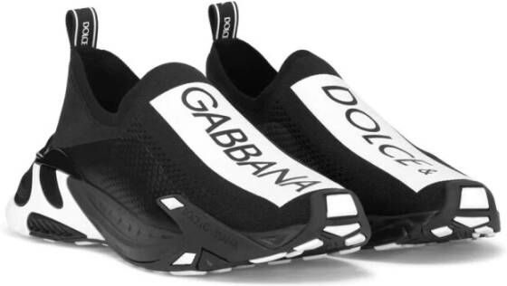 Dolce & Gabbana Sportschoenen Stretch Mesh Fast Black Heren