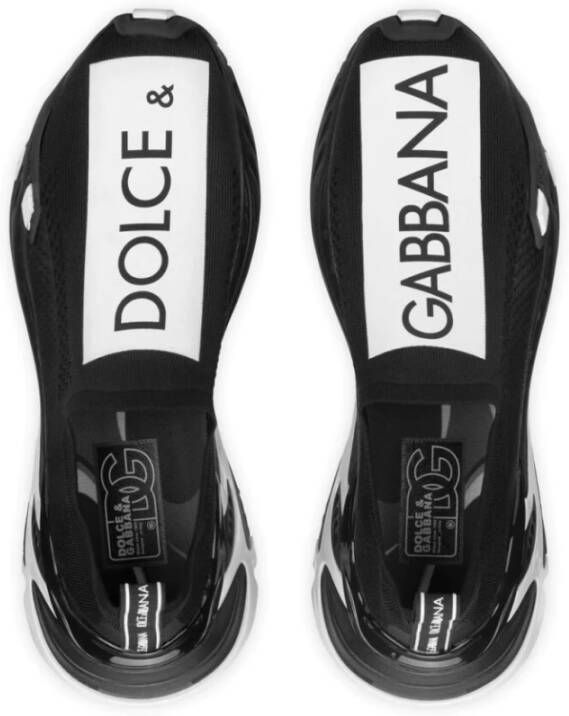 Dolce & Gabbana Sportschoenen Stretch Mesh Fast Black Heren