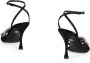 Dolce & Gabbana Steenversierde Satijnen Sandalen Black Dames - Thumbnail 3