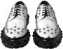 Dolce & Gabbana Stijlvolle Leren Derby Schoenen White Heren - Thumbnail 2